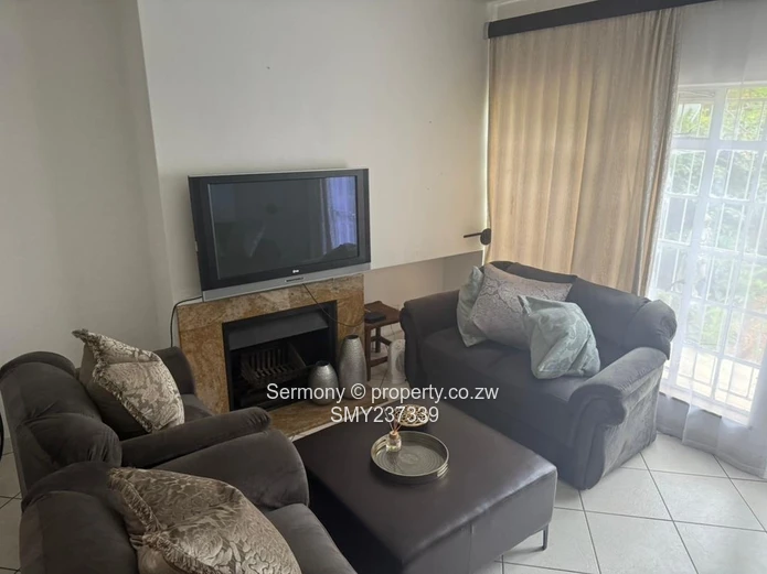 Partially furnished flat for rent